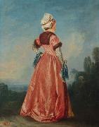 Jean-Antoine Watteau Polish Woman oil painting artist